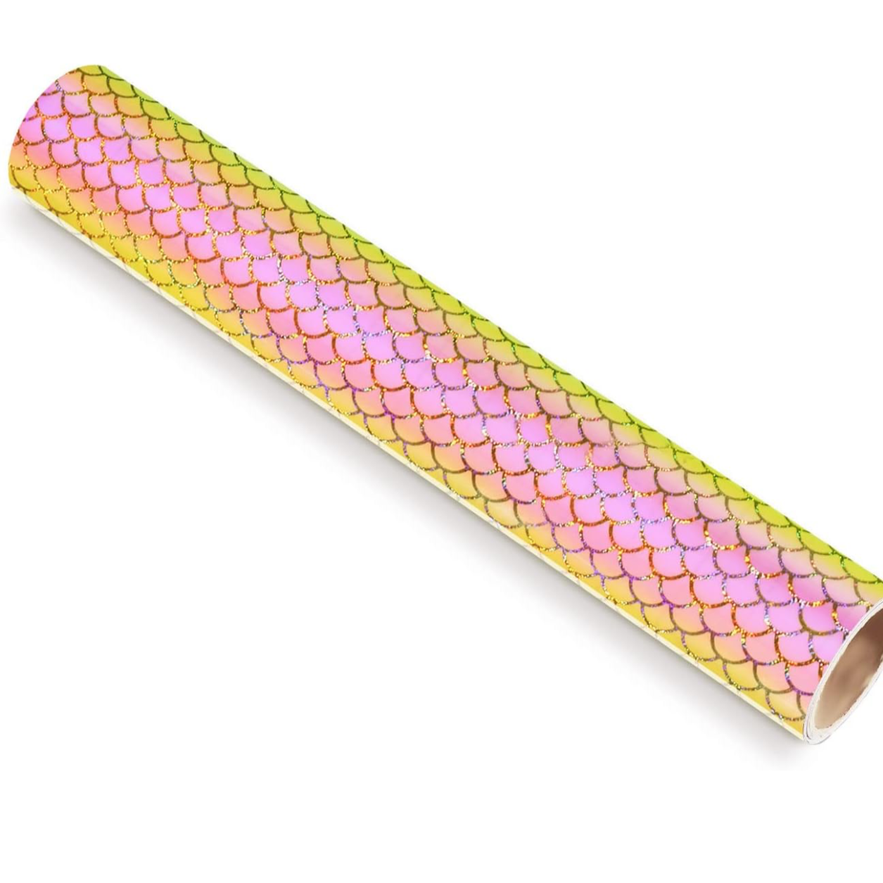 Peach Yellow Mermaid Scales Teckwrap Pattern Self Adhesive Vinyl ✂️ *SALE*