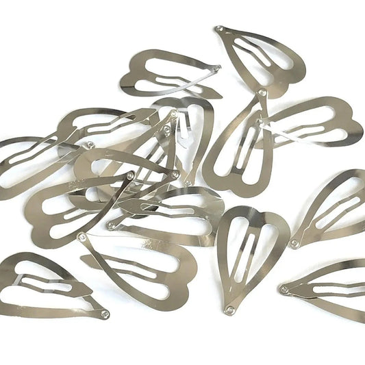 Love Heart Shaped Snap Clips Pack of 10 *SALE*
