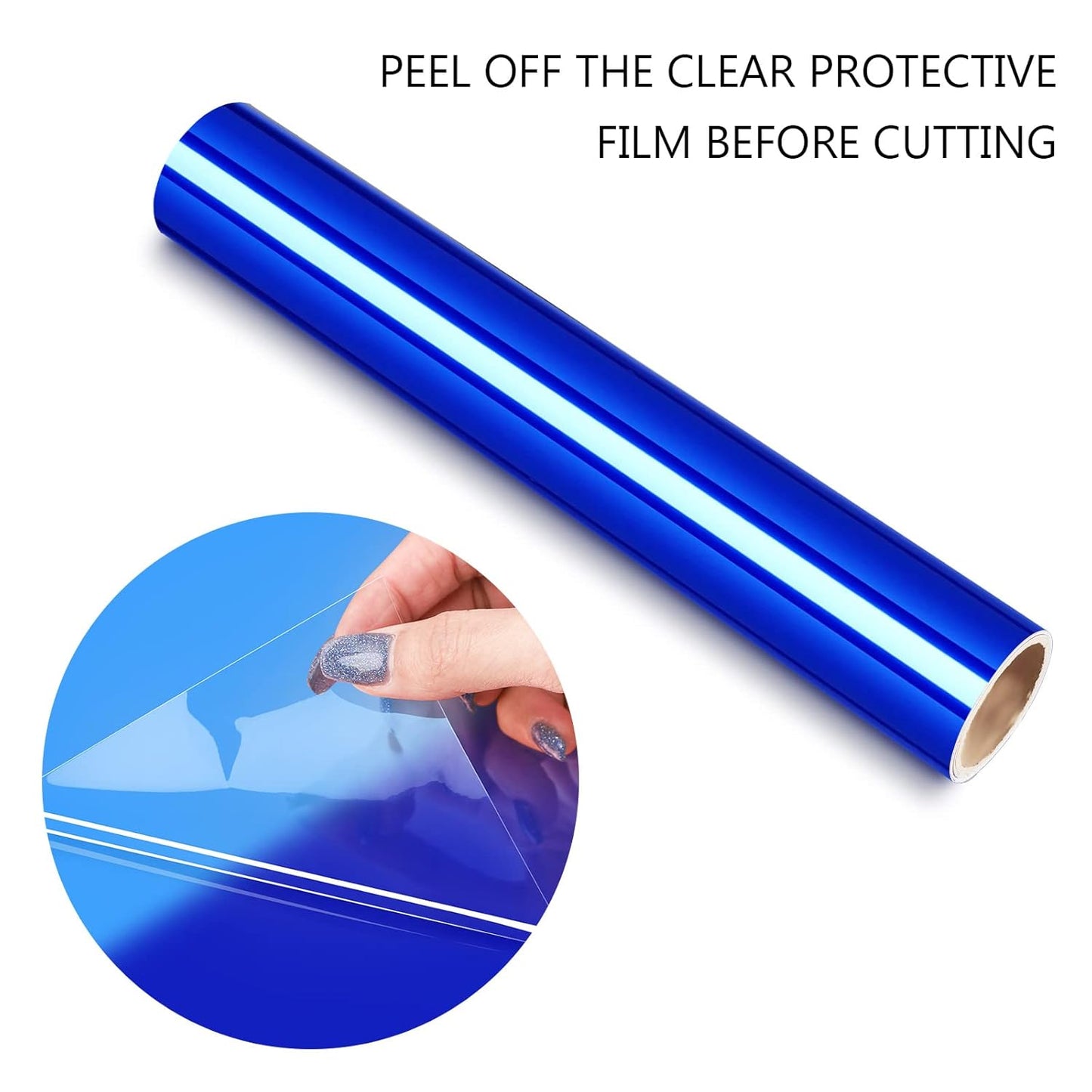 Blue Mirror Chrome Teckwrap Self Adhesive Vinyl ✂️ *SALE*