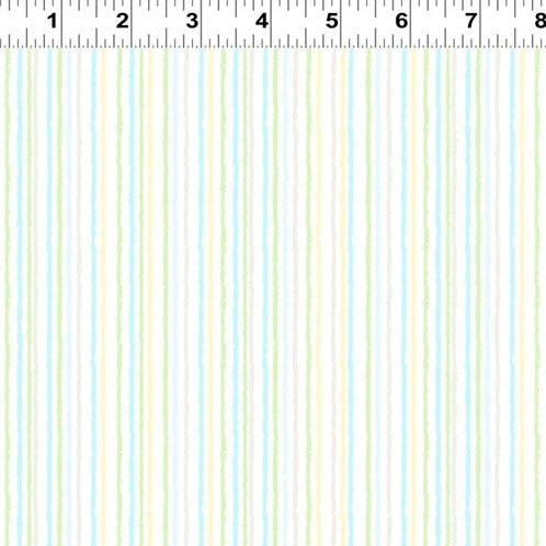 Blue and Lemon Stripes - Guess How Much I Love You - Clothworks Licensed Cotton Fabric ✂️ £7 pm *SALE*
