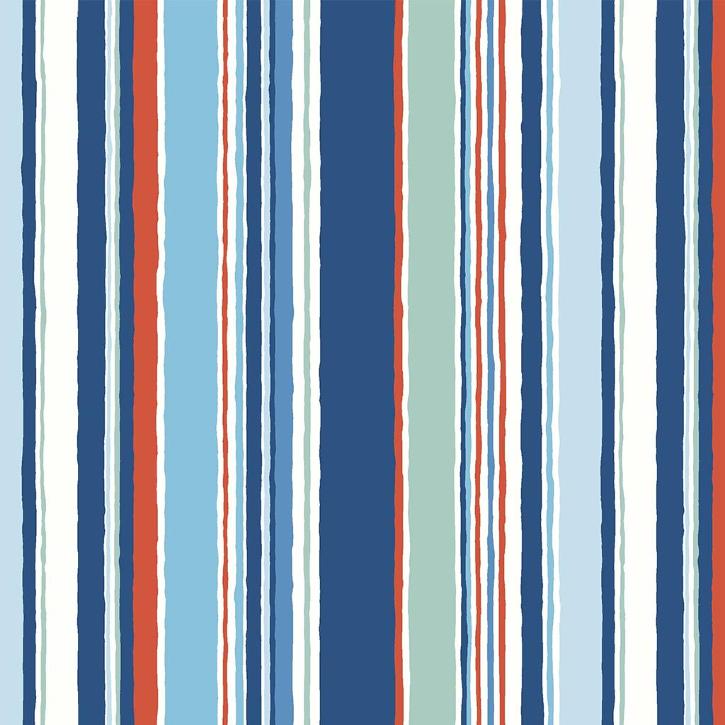 Blue Deckchair Stripe - Riviera Collection - Liberty Cotton Fabric ✂️ £10 pm *SALE*