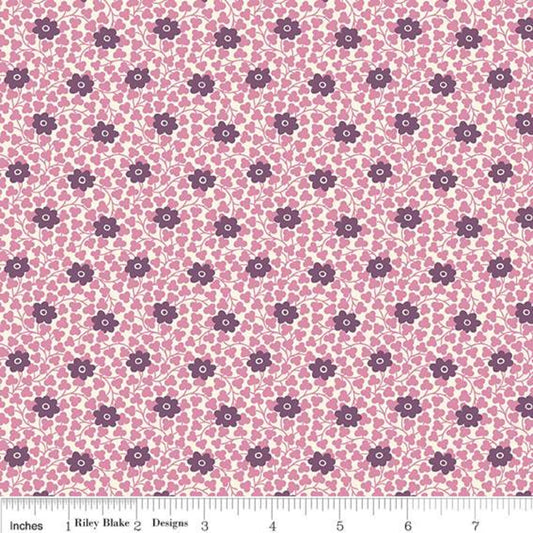 Chelsea Flower Pink - The Flower Show Midnight Garden Collection Liberty - Cotton Fabric ✂️ £10 pm *SALE*