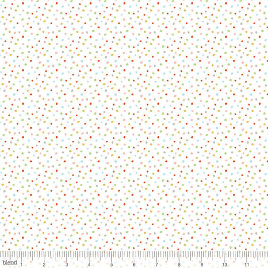 Dots & Spots Sprinkles White - Storytime - Blend Cotton Fabric ✂️ £8 pm *SALE