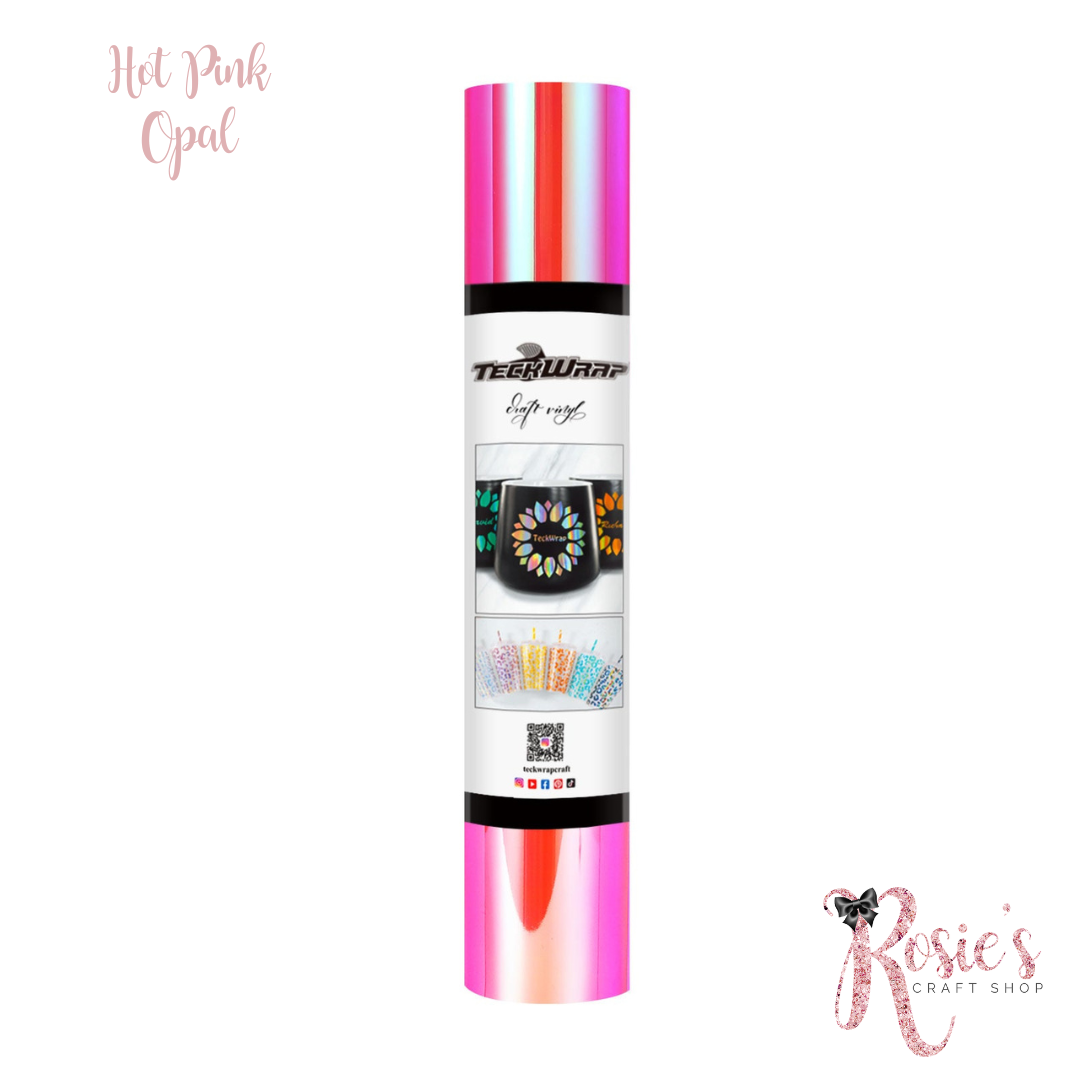 Hot Pink Teckwrap Opal Adhesive Vinyl ✂️ *SALE*