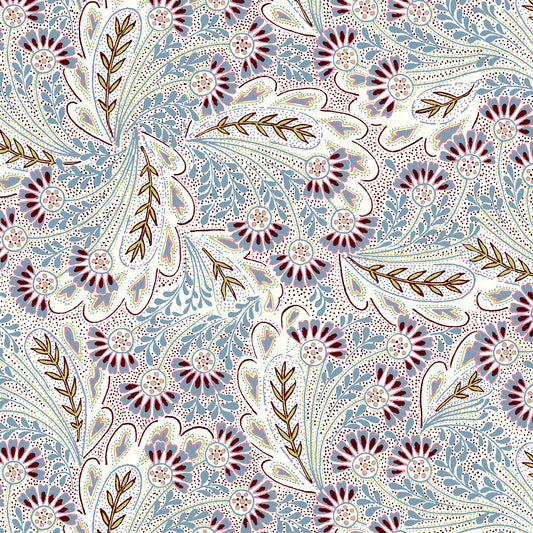 Feather Dance Purple - The Summer House Collection - Liberty Cotton Fabric ✂️ £10 pm *SALE*