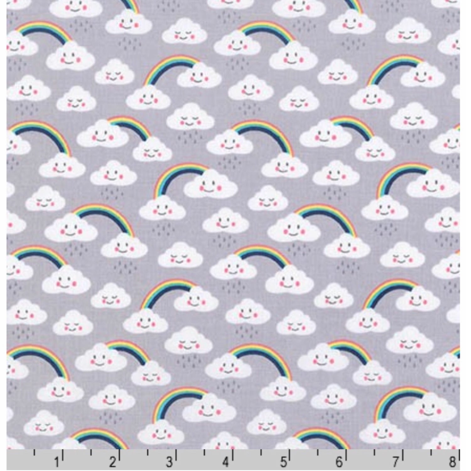 Rainbows & Weather Cotton Fabric