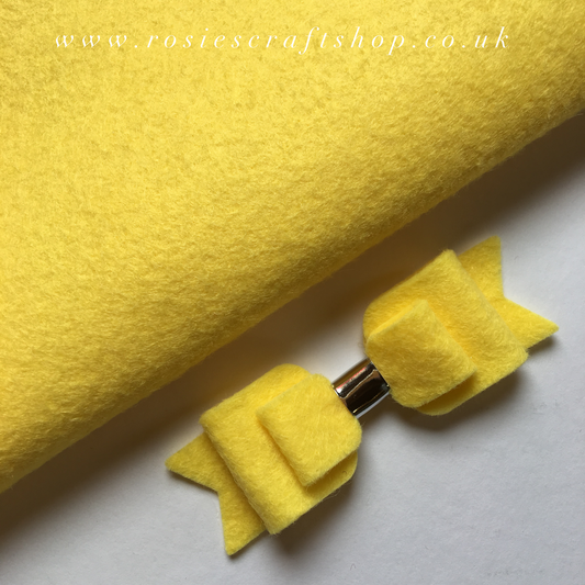 Banana Cream Wool Blend Felt - Rosie's Craft Shop Ltd