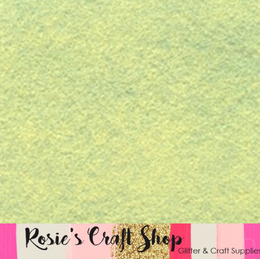 Pistachio Ice Cream Wool Blend Felt - Rosie's Craft Shop Ltd