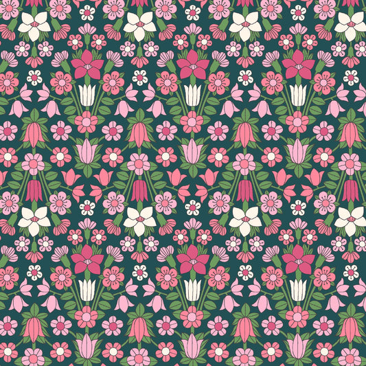 Hampstead Meadow Daisy Flower Pink - The Flower Show Midsummer Collection - Liberty Cotton Fabric ✂️ £10 pm *SALE