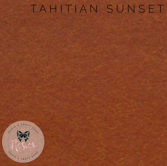 Tahitian Sunset Wool Blend Felt - Rosie's Craft Shop Ltd