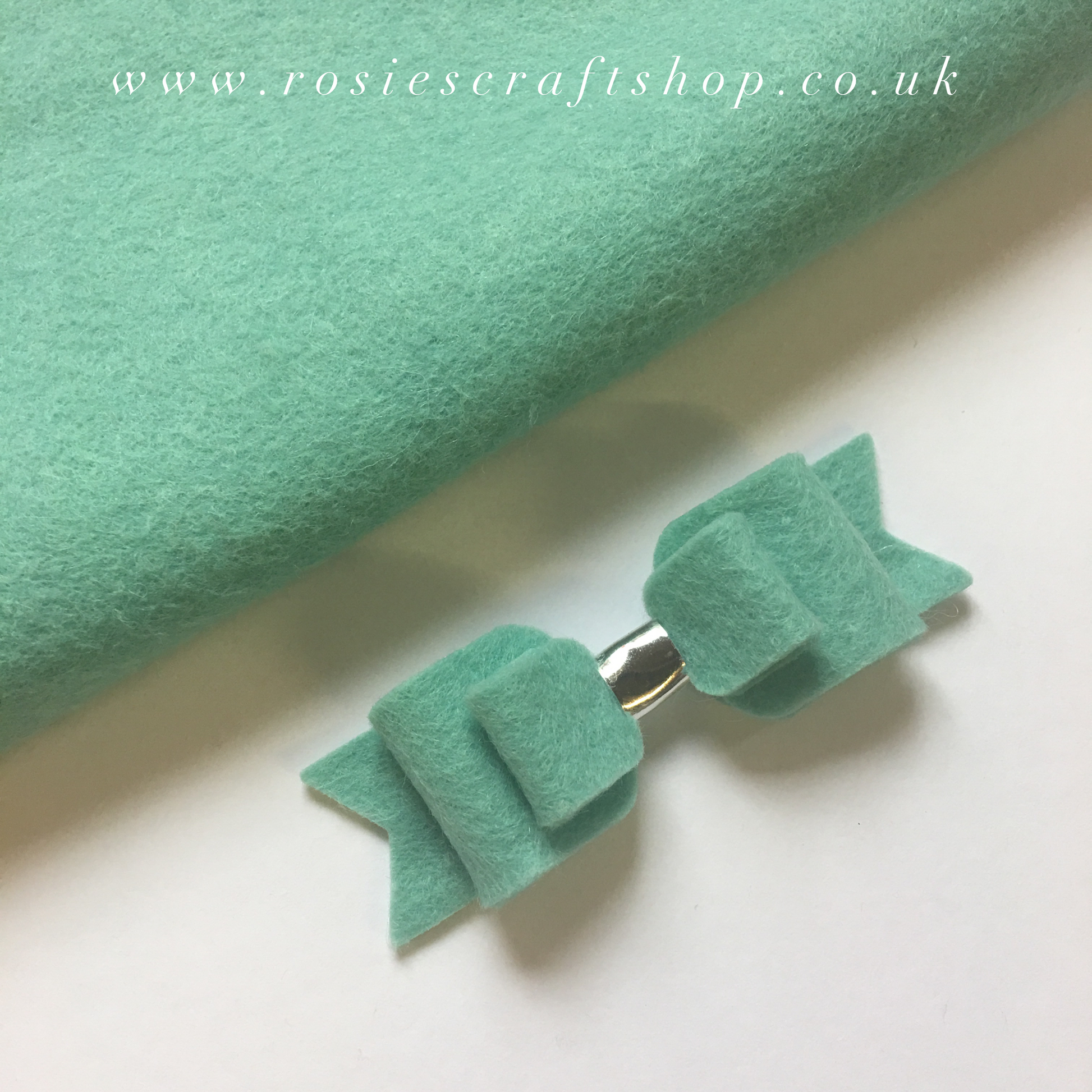 Baby Blue Wool Blend Felt (Green!) - Rosie's Craft Shop Ltd