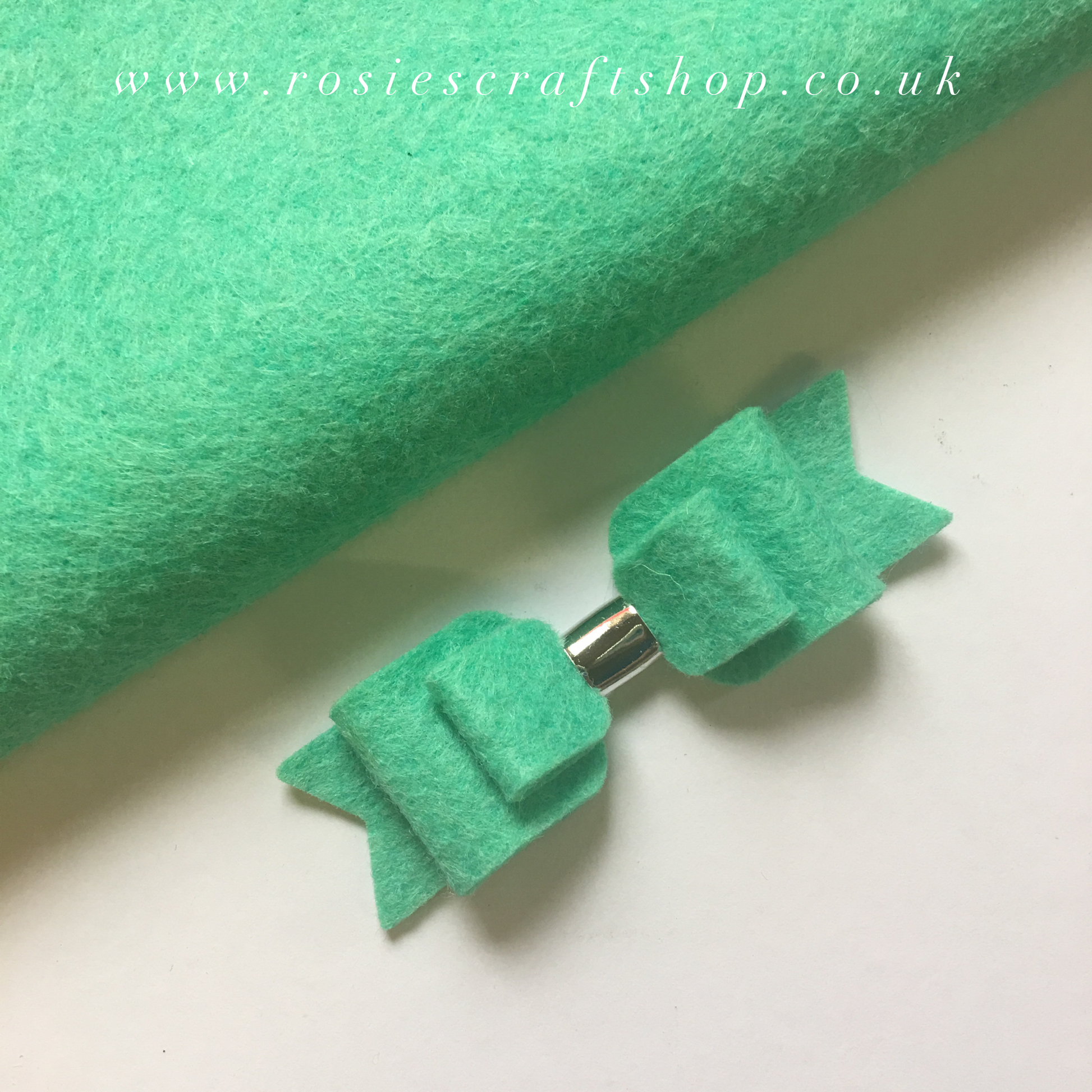 Mint Leaf Wool Blend Felt - Rosie's Craft Shop Ltd